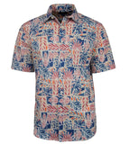 Men's Hawaiian Print Stretch Shirt - Hammocks