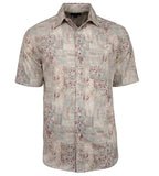 Men's Hawaiian Print Stretch Shirt - Tahiti